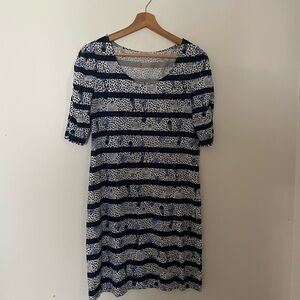 Lilly Pulitzer Navy and White Striped Dress
